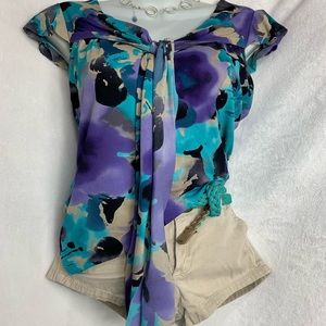Worthington PM WaterColor Blouse